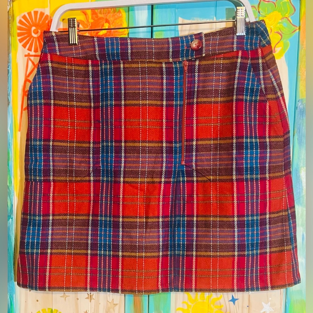 I.E Relaxed Red and Blue Plaid Shirt